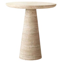 IDE Travertin Stone Beistelltisch, 4 Stück x 14Ø "x22" & 2 Stück 16Ø "x18"