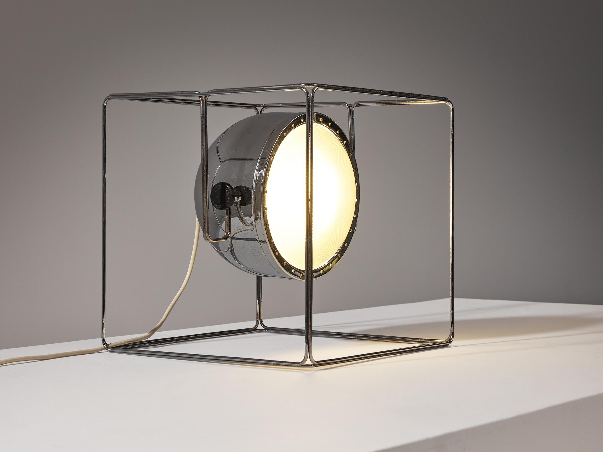 IDEA Studio Tecno Design for Luci Table Lamp in Chrome-Plated Steel 1
