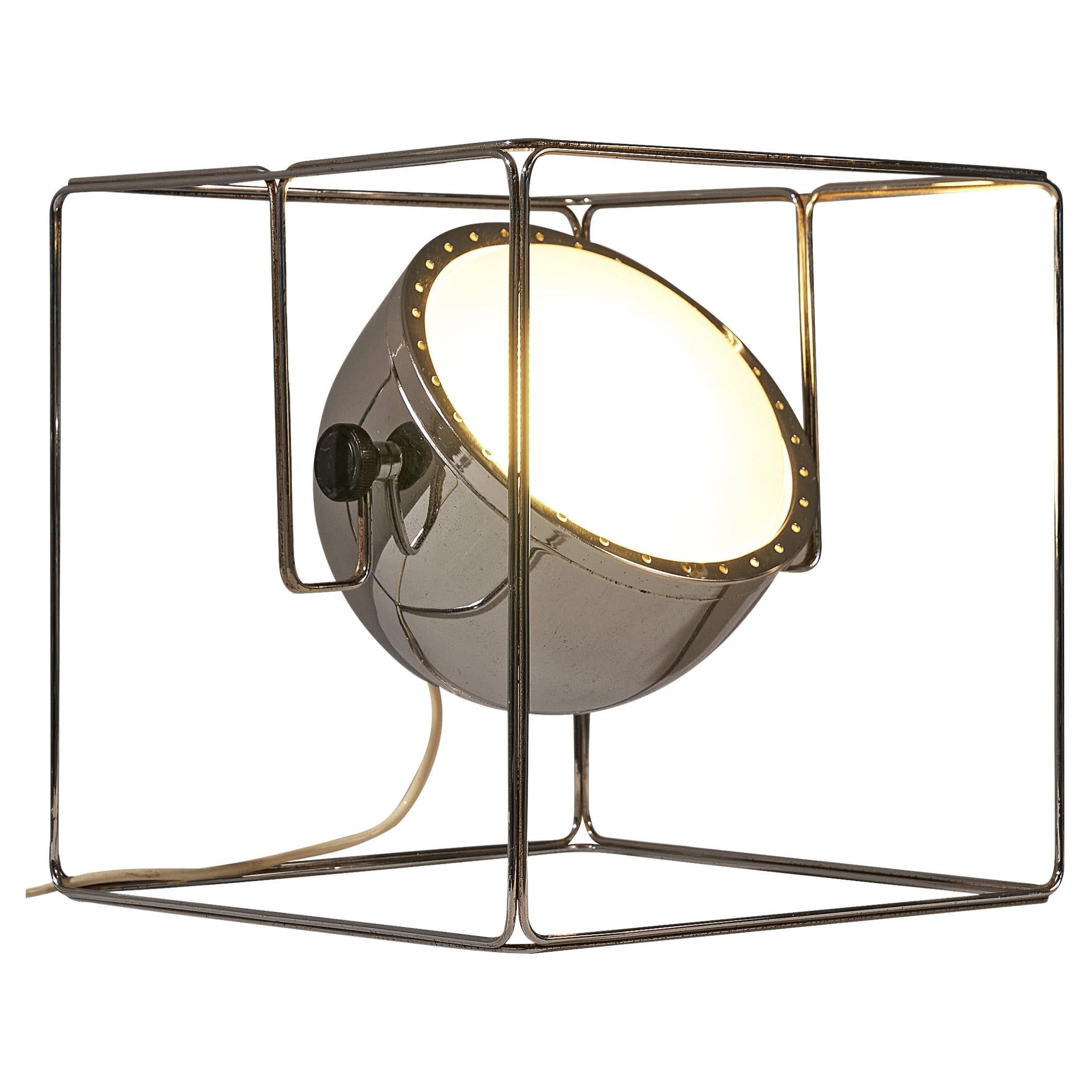IDEA Studio Tecno Design for Luci Table Lamp in Chrome-Plated Steel