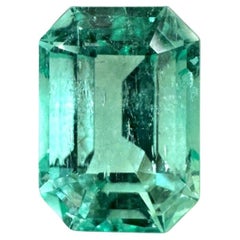 Smeraldo colombiano verde ideale astrologico da 1,91 carati 8x6 VVS - Taglio smeraldo