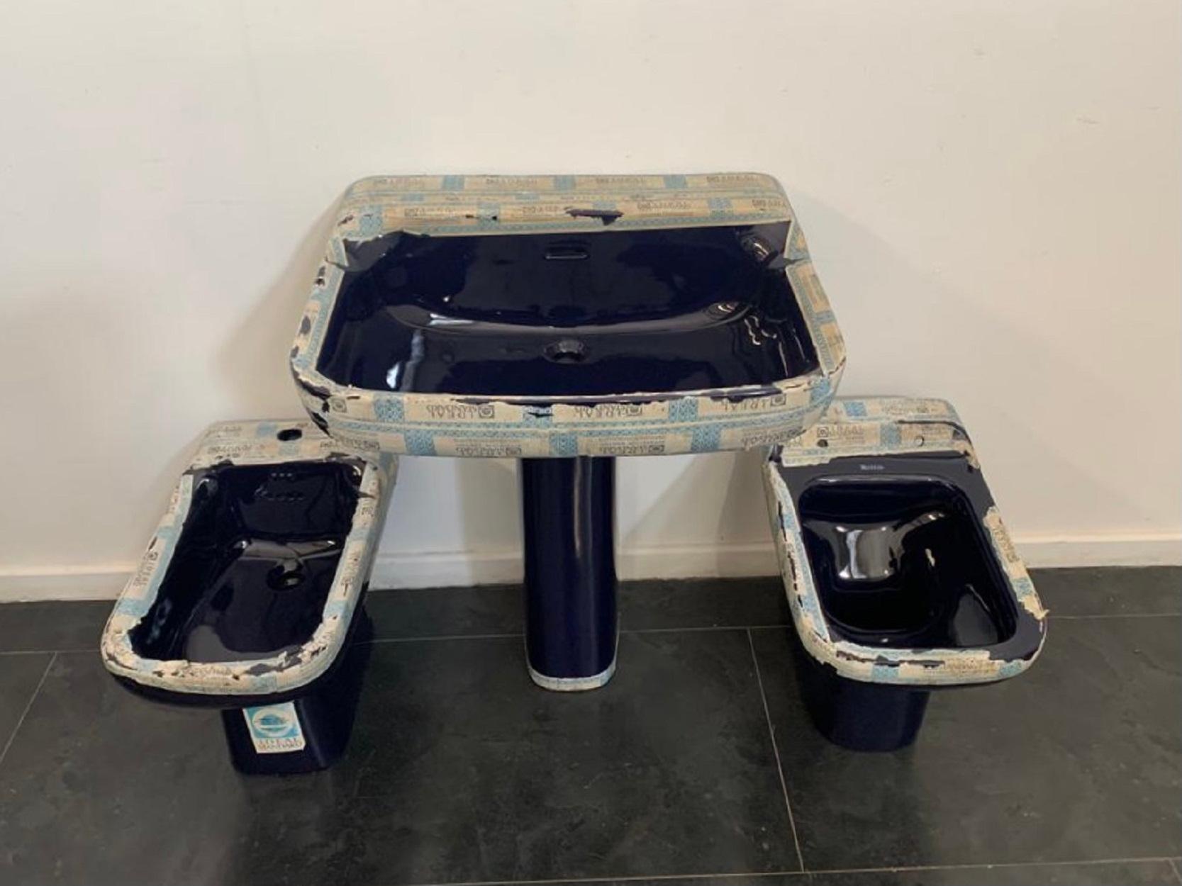 Basin standard idéal de Paolo Tilche, années 1970, lot de 4 en vente 3