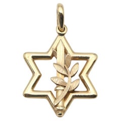 Pendentif IDF en or jaune 18 carats des forces de défense de l'Israël, 2023