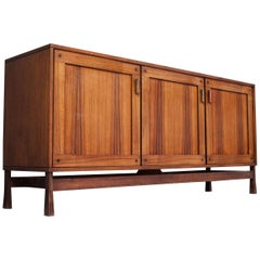 Idiosyncratic Italian Credenza with Flared Feet, 1960's