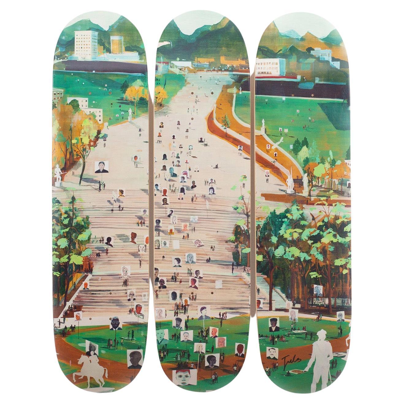 Idle Hands Skateboard-Decken von Jules de Balincourt im Angebot