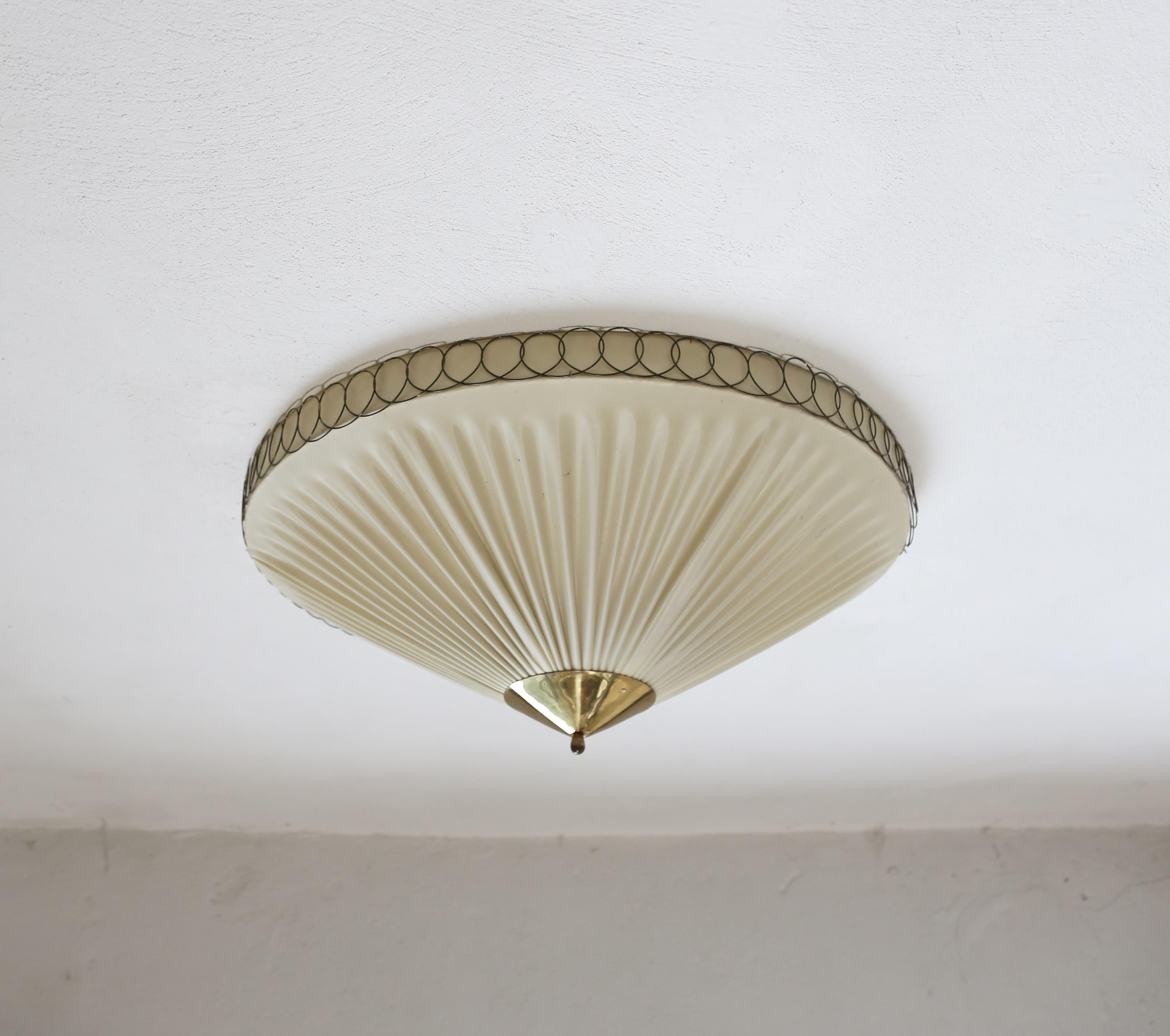 Scandinavian Modern Idman Ceiling Light / Sconce, Finland, 1950s