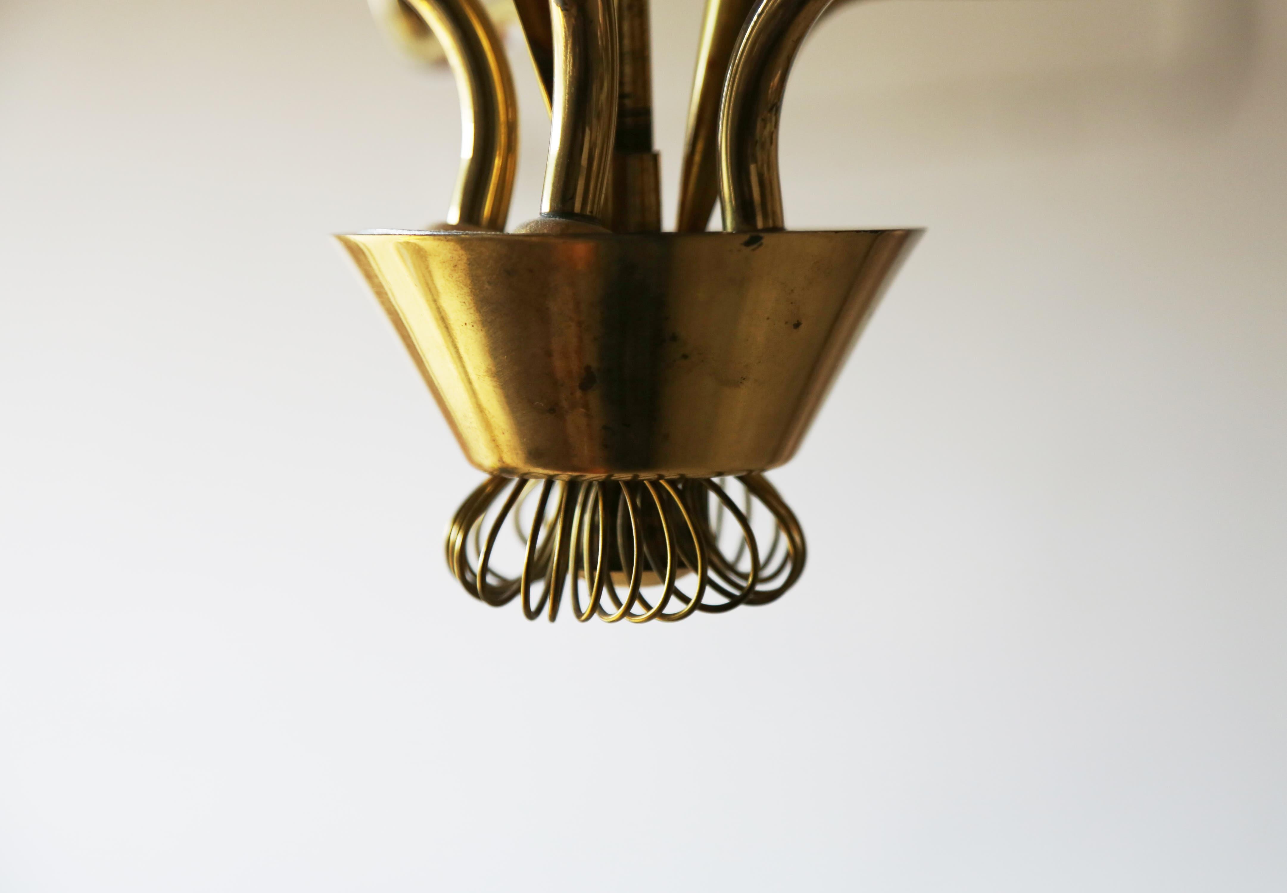 Finnish Idman Chandelier / Pendant Ceiling Light, Finland, 1950s For Sale