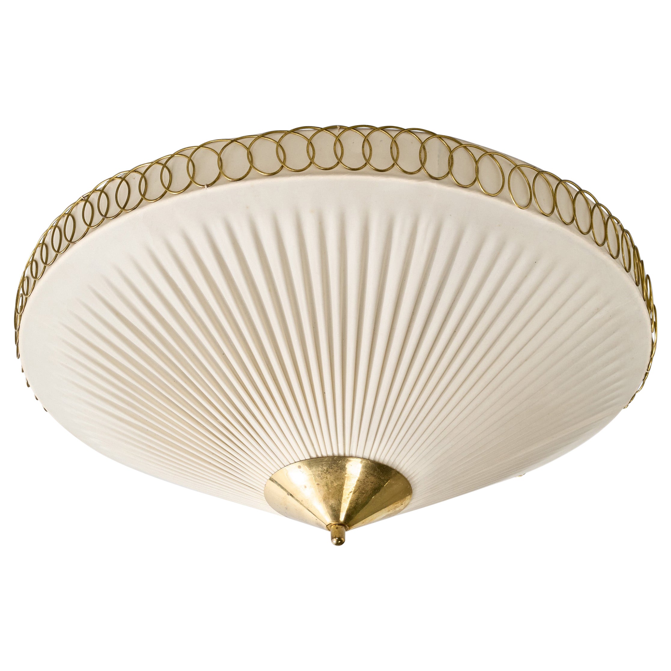 Idman, Lampada da incasso, Ottone, Tessuto, Finlandia, anni '50