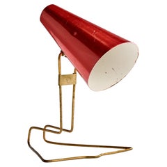 Idman Precenta, Table Lamp, Brass, Metal, Finland, 1950s