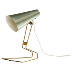Idman, Table Lamp, Brass, Aluminum, Finland, 1950s