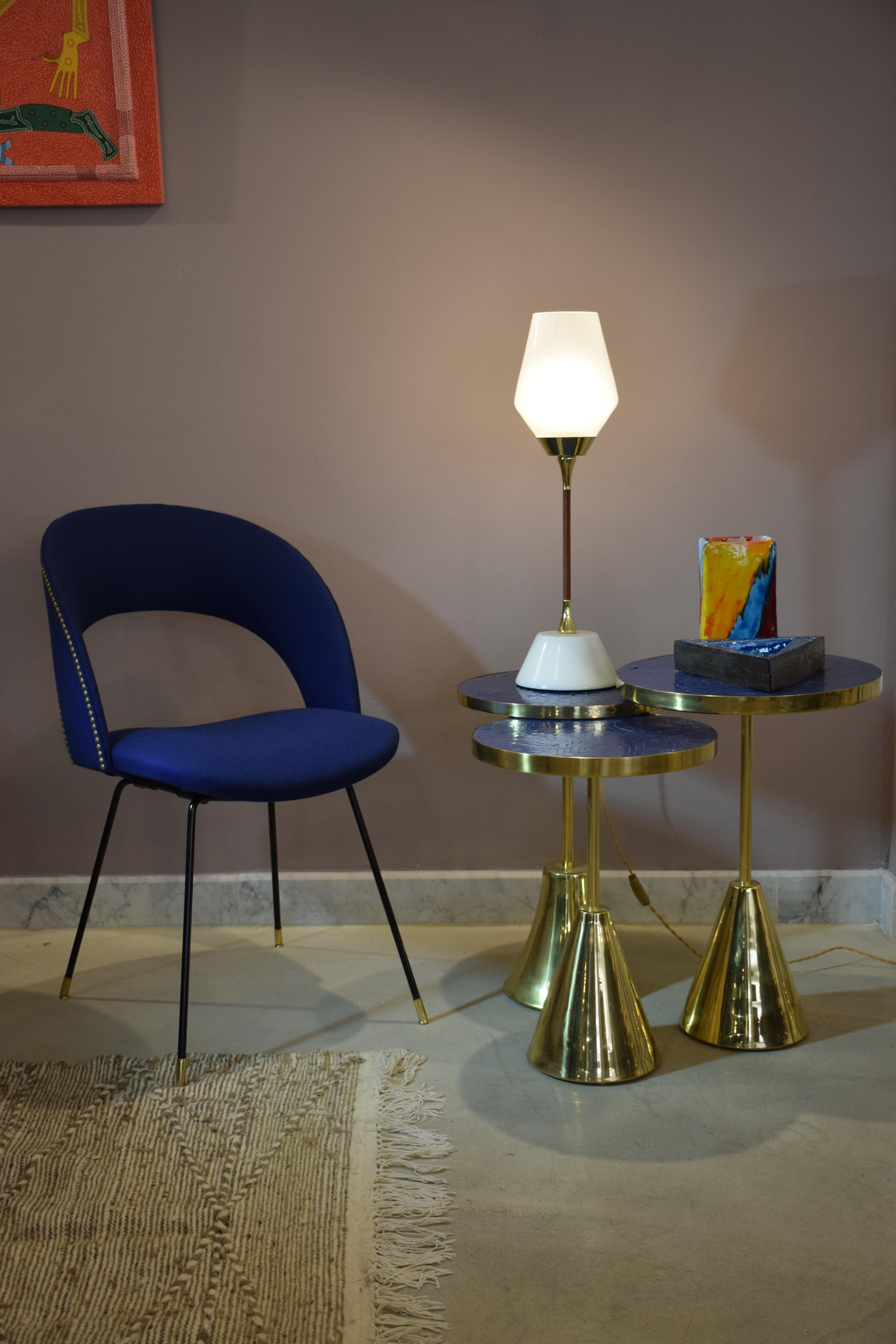 Modern Ido-t1 Marble and Glass Table Lamp For Sale