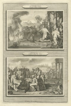 Idolatry of King Ahaz and Hezekiah Destroys the Idols, Mortier, circa 1700