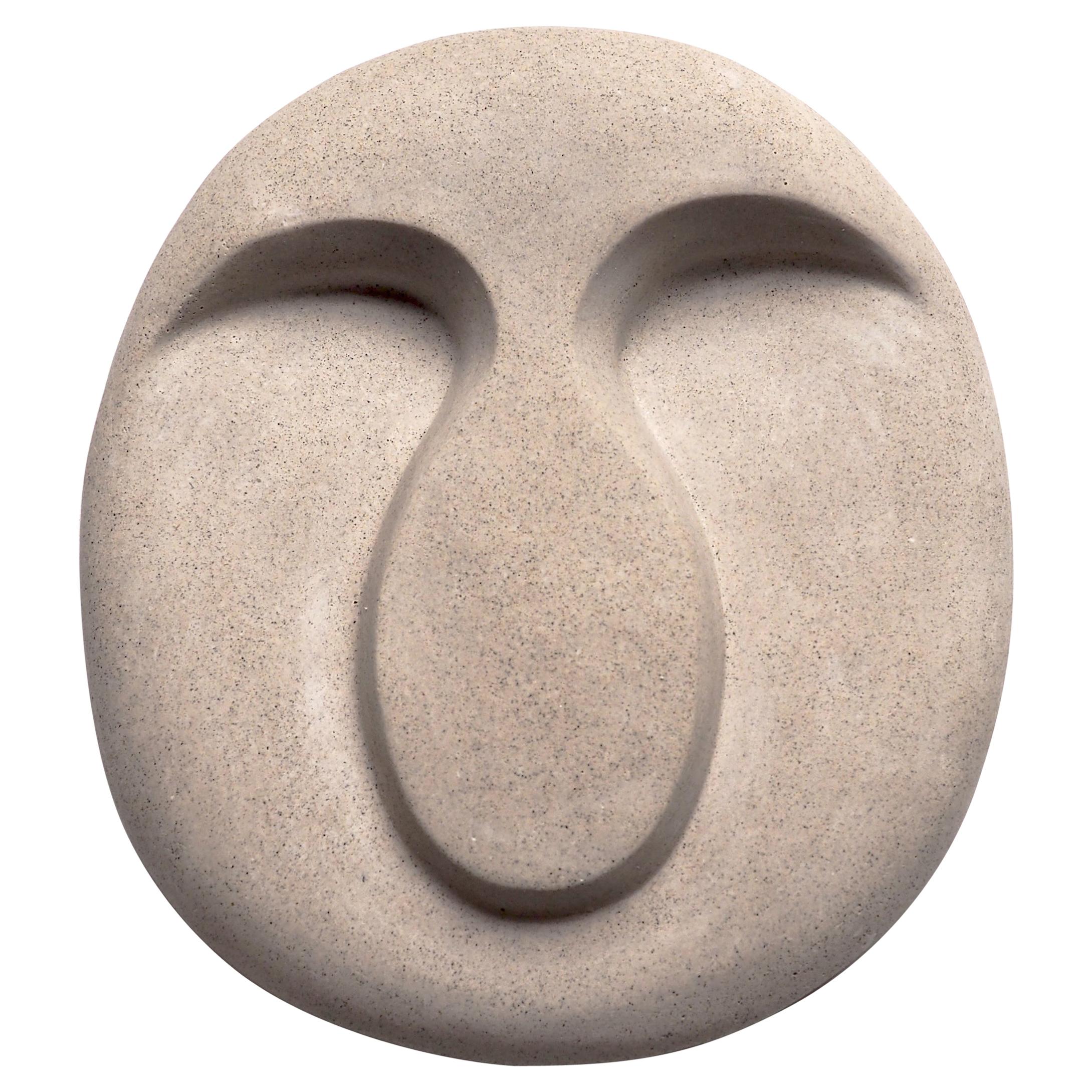 Idoli Mask Plaster Wall Sculpture For Sale