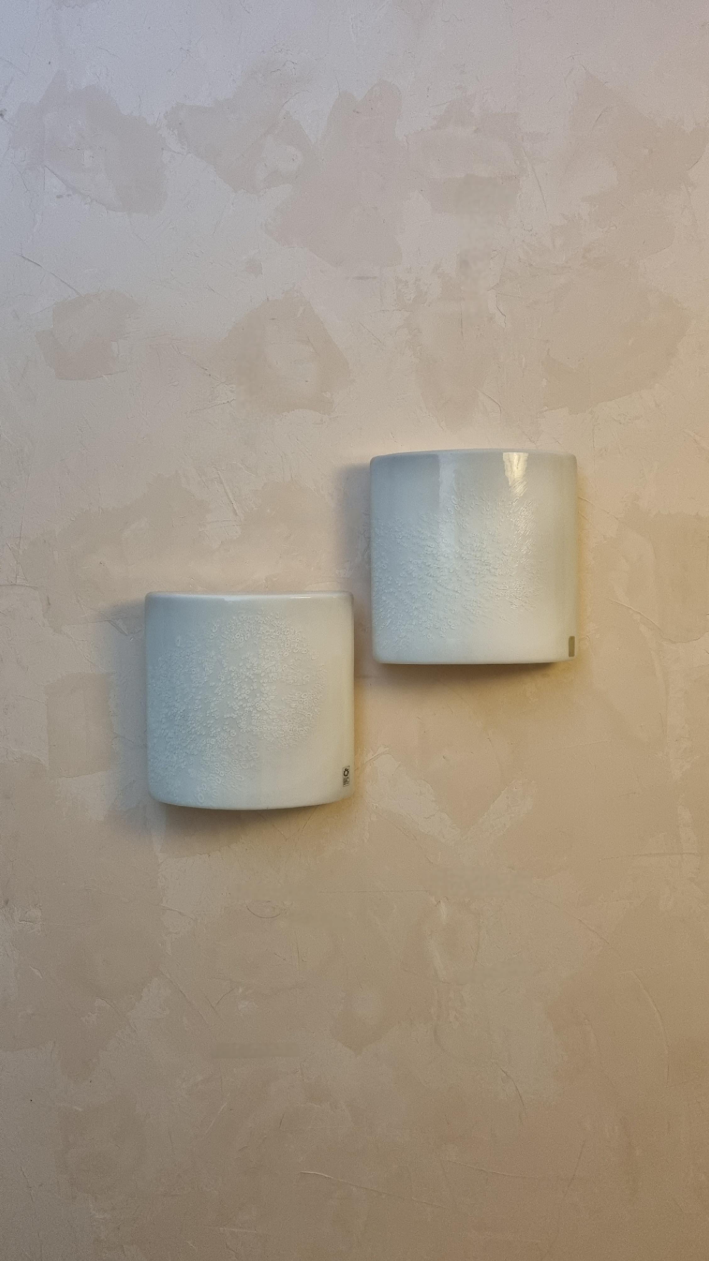 Metal Idra wall sconces designed by Rosanna Toso for Leucos Italy 1972 For Sale