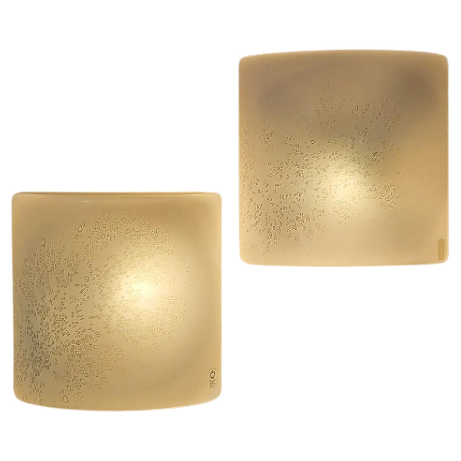 Idra wall sconces designed by Rosanna Toso for Leucos Italy 1972 For Sale
