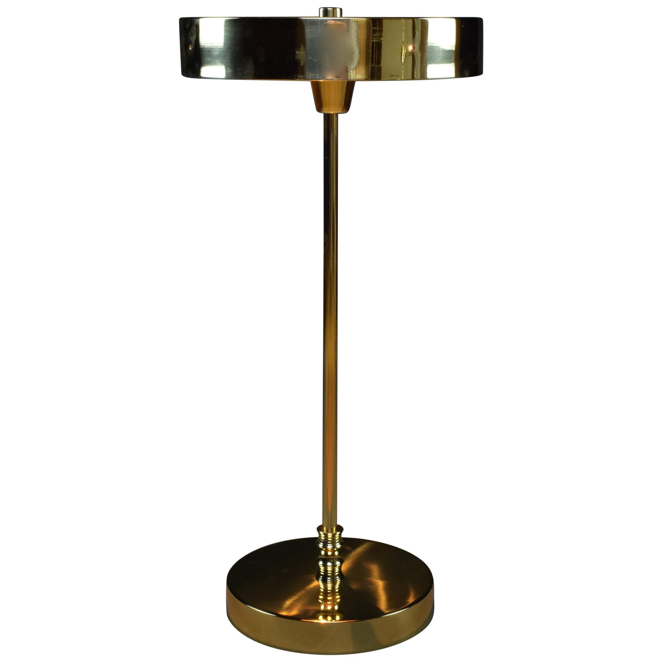 IDRIA-T2 Brass Table Lamp, Flow 2 Collection