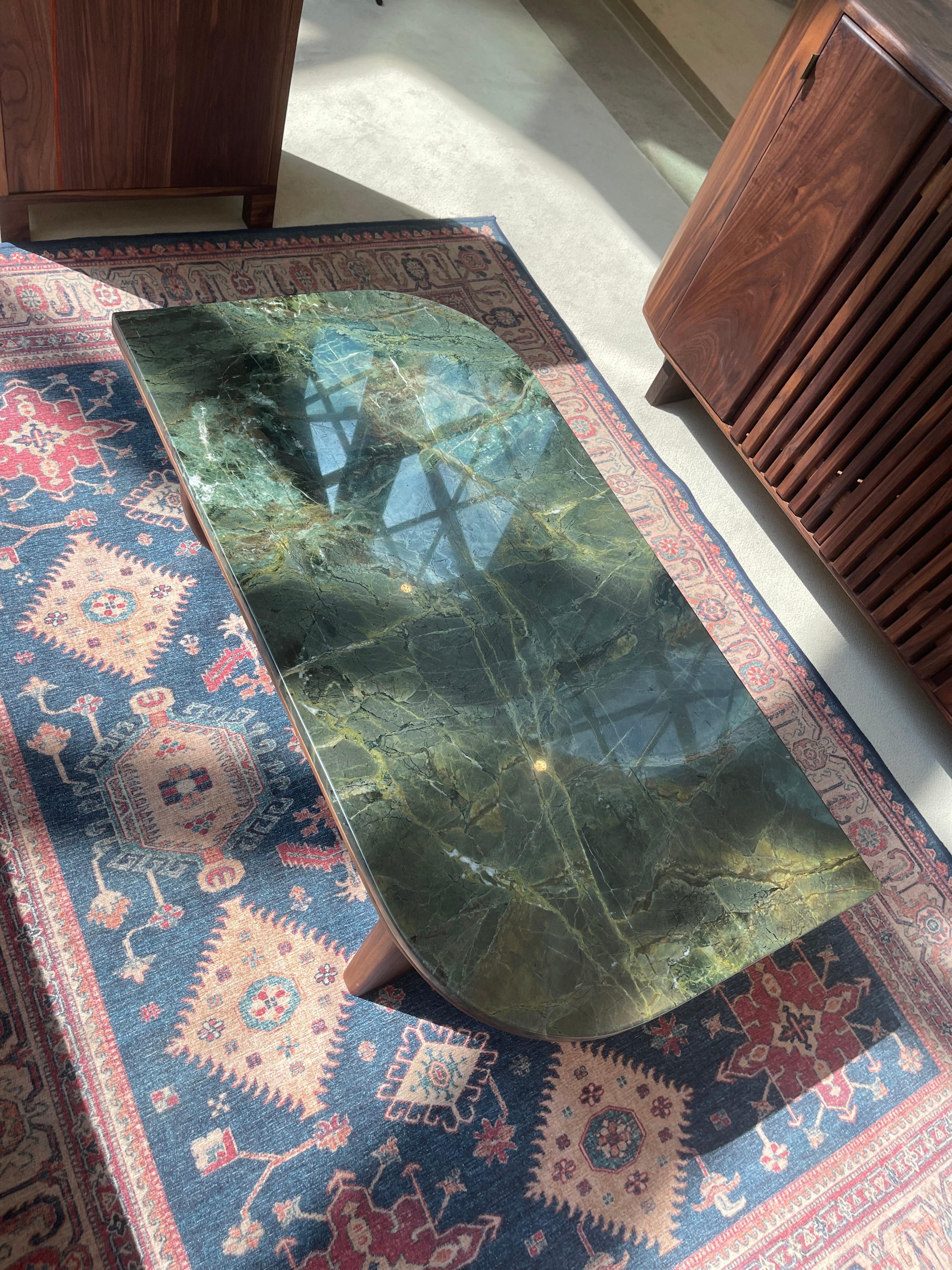 Travail du bois Table basse en pierre naturelle iE-V5 en vente