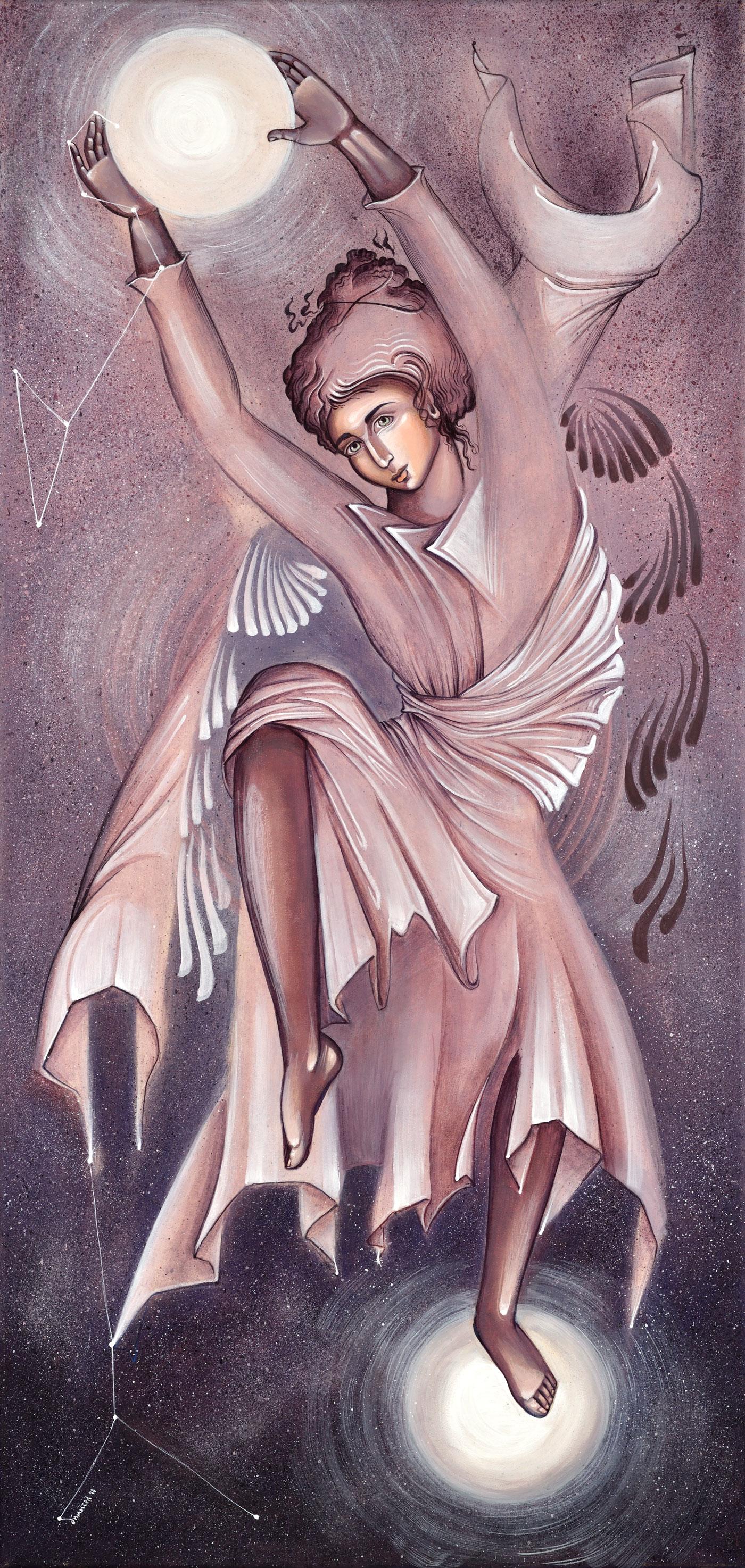 Ieri Pnoi Figurative Painting - Third Eye Angel