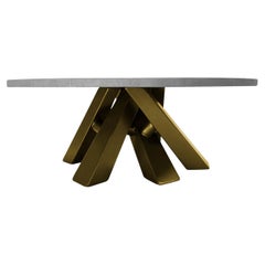 Ies Gray & Bronze Dining Table