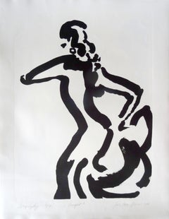 Caught. Dancer. 2006. Paper, lithography, 65x50 cm