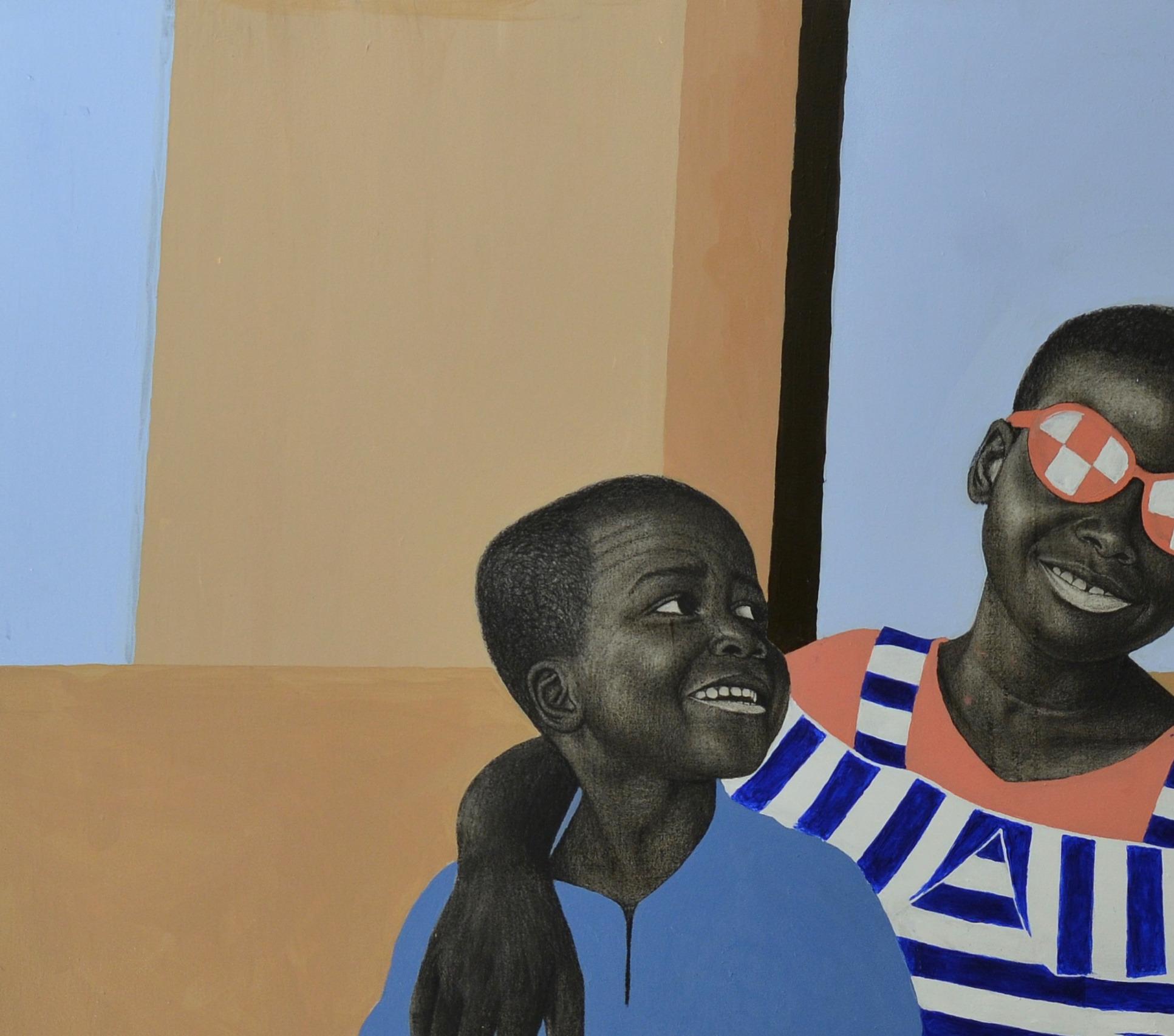Nkechi and Daniel - Painting by Ife Kalejaiye