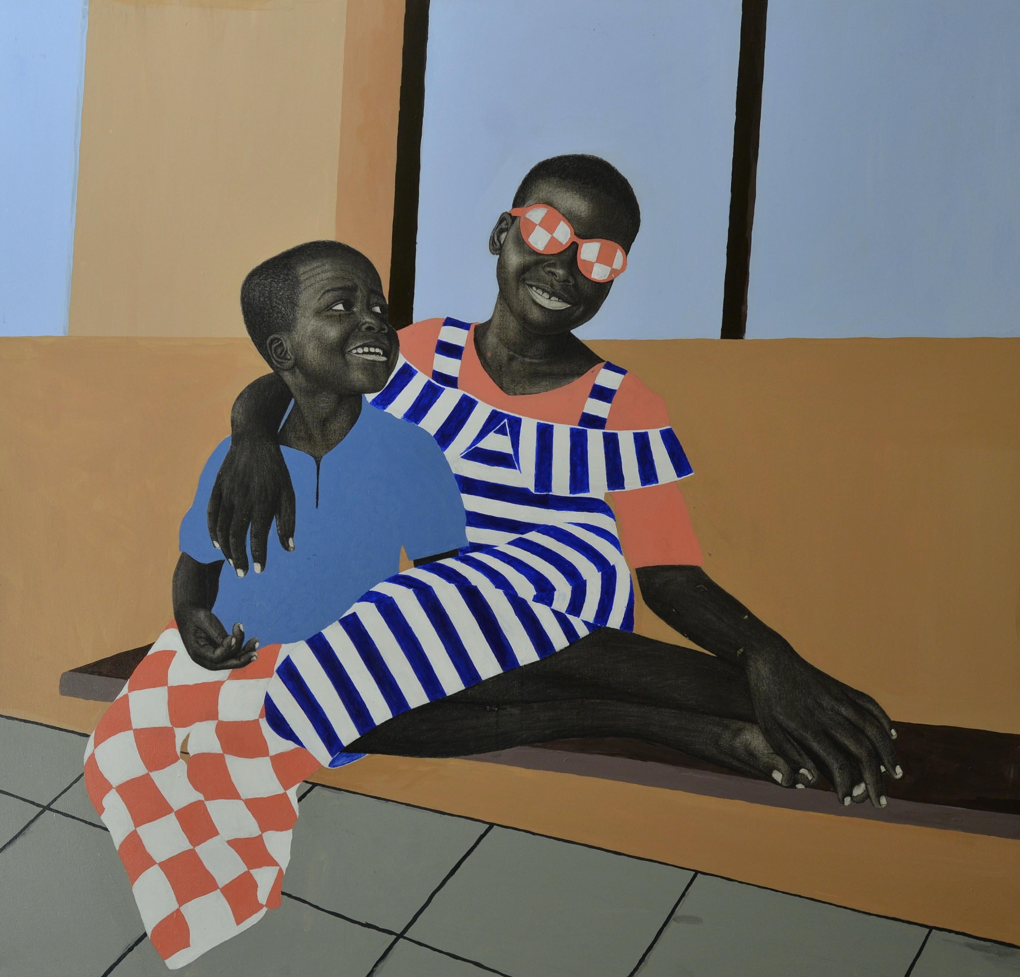 Ife Kalejaiye Figurative Painting – Nkechi und Daniel