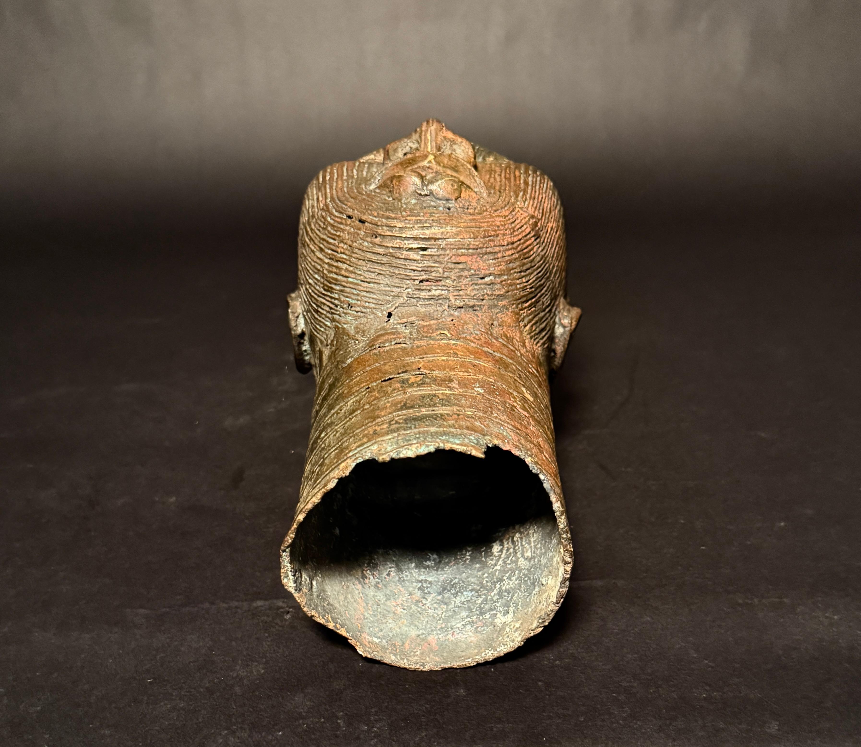 Ife-Style Yoruba Bronze Portrait Head, Nigeria For Sale 1
