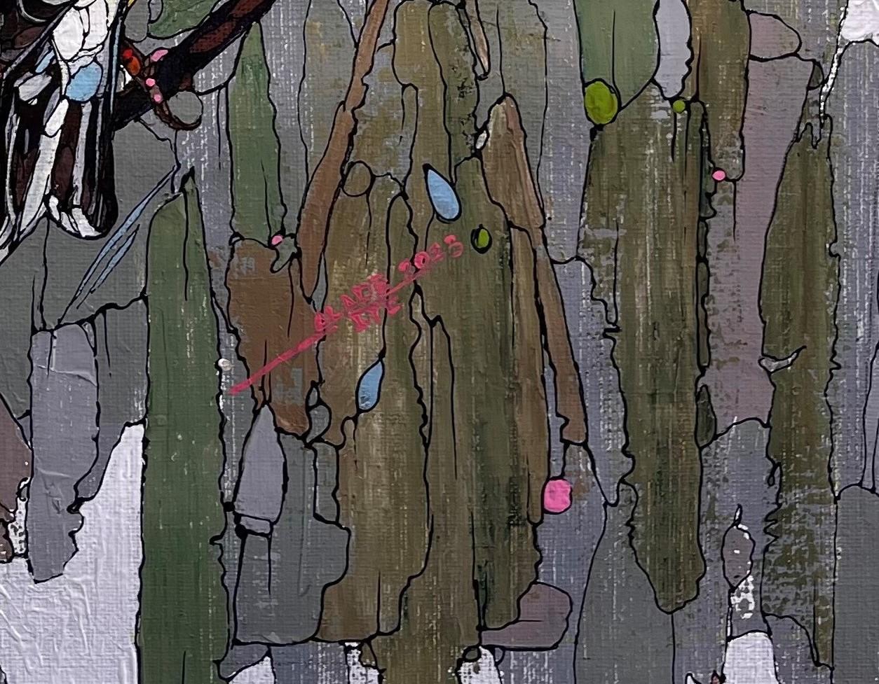 Esta pintura acrílica, titulada 