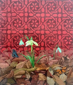 "Light in the Darkness (I)" - Acrylic and Glow in the Dark Still-Life Painting
