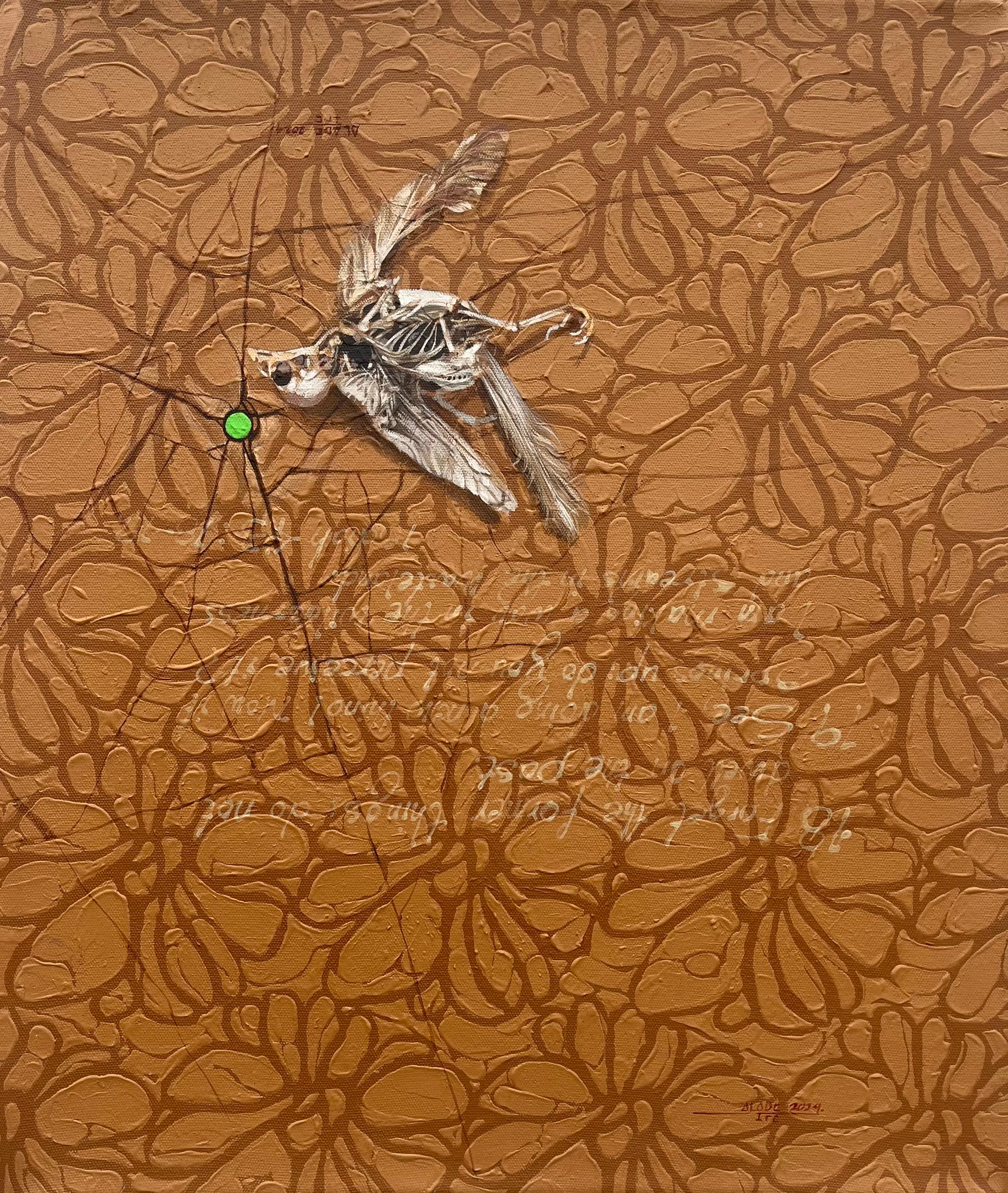 The Mustard Seed* di Ifeoluwa Alade è un dipinto originale in acrilico e fosforescente del 2024 che misura 24 x 20 pollici (60,96 x 50,80 cm), non incorniciato ma pronto da appendere. Quest'opera profondamente simbolica è stata creata per *The