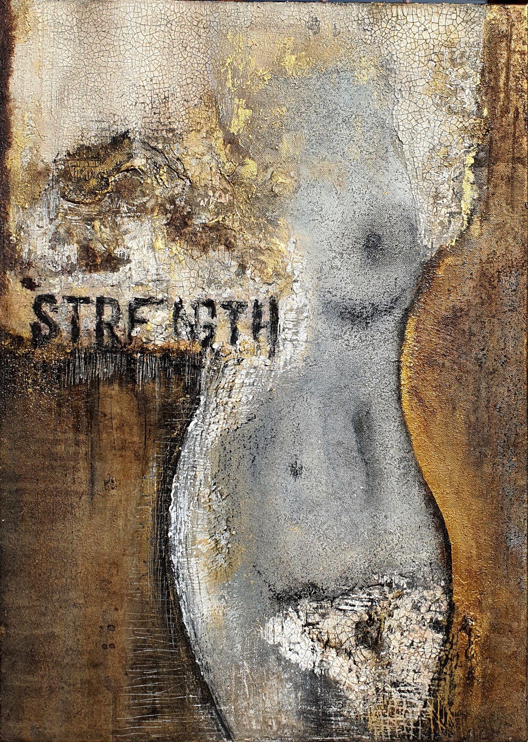 Abstract Painting de Ifigenia christodoulidou - "El viaje interior", Pintura, Acrílico sobre lienzo