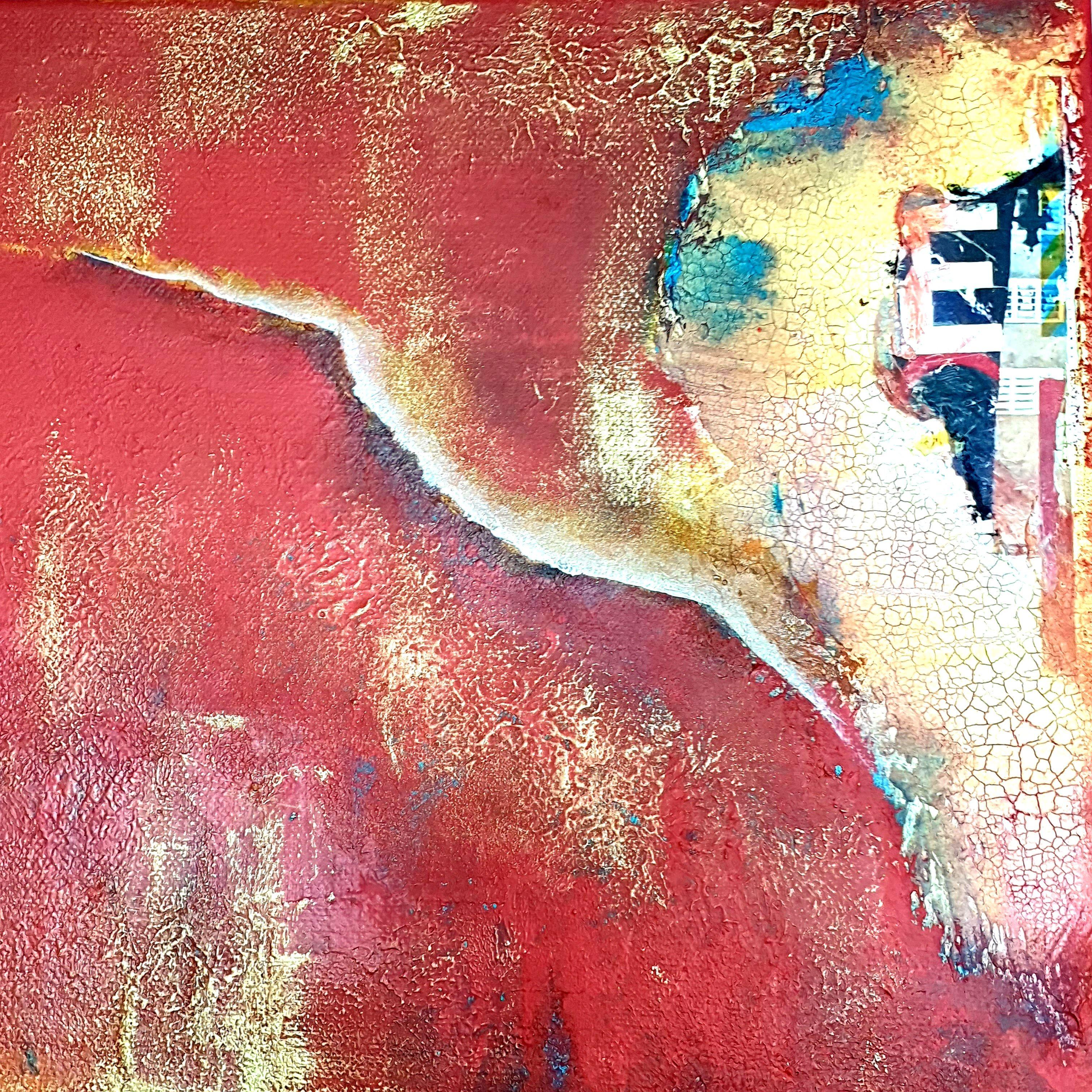 'Time for change' Large abstract acrylic painting, Painting, Acrylic on Canvas For Sale 1