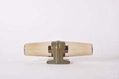 Ifö Suecia Lámpara doble de pared Caqui, Brutalista Lámpara de baño moderna años 70