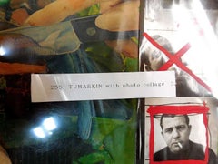 Peinture mixte israélienne, collage photo surréaliste abstrait de Tumarkin