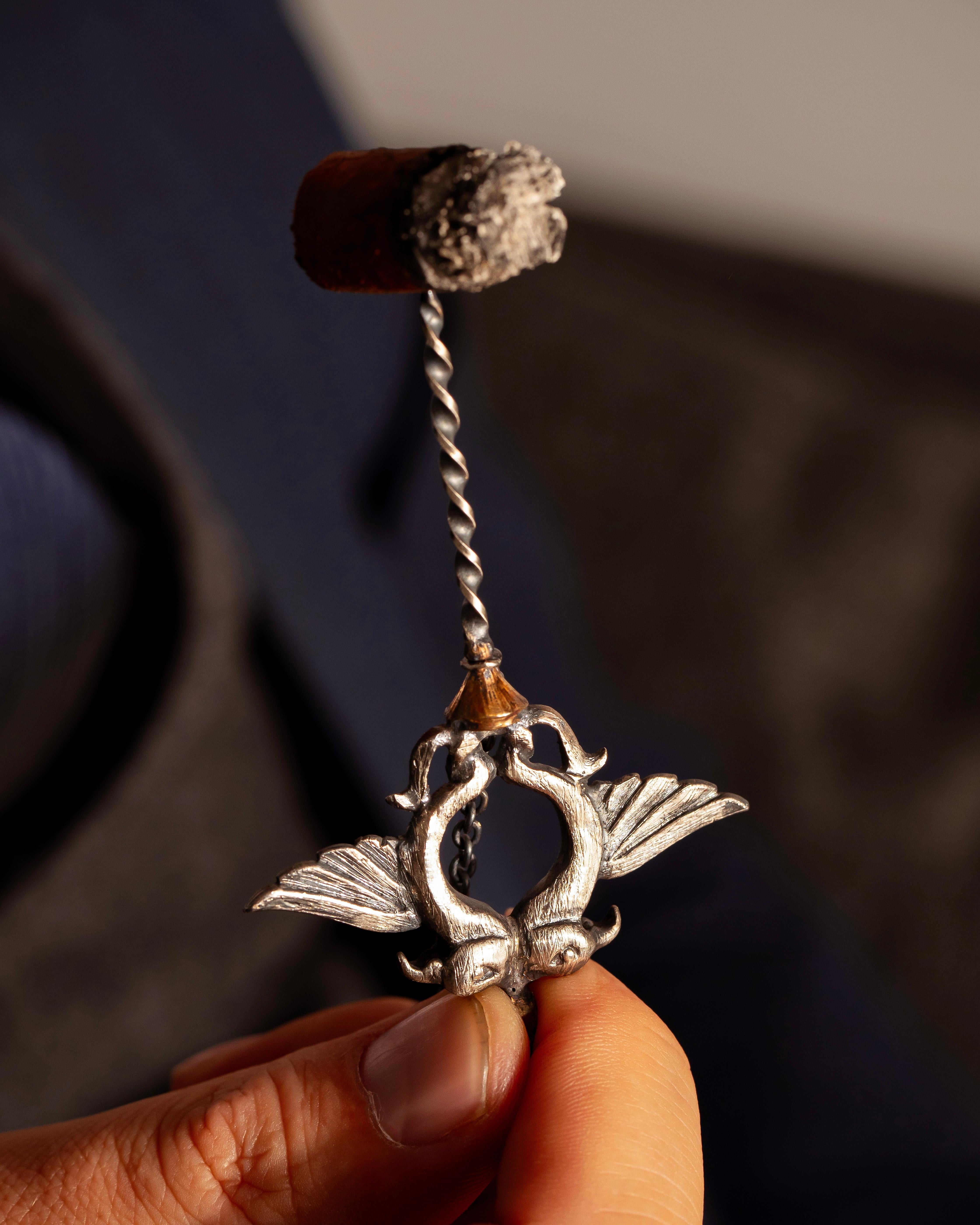 igar Piercer with Double-Headed Eagle - Bronze & Silver Sculptural Tool Neuf - En vente à ISTANBUL, TR