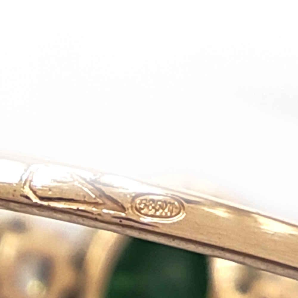 Edelstein 14kt massiv Gold Ring Turmalin   Cocktail-Ring mit Diamanten als Geschenk  für sie  4