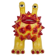 Pot Iggy Monster jaune et rouge