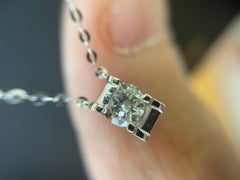 Collana con diamanti naturali IGI da 0,32 carati in oro 18 carati