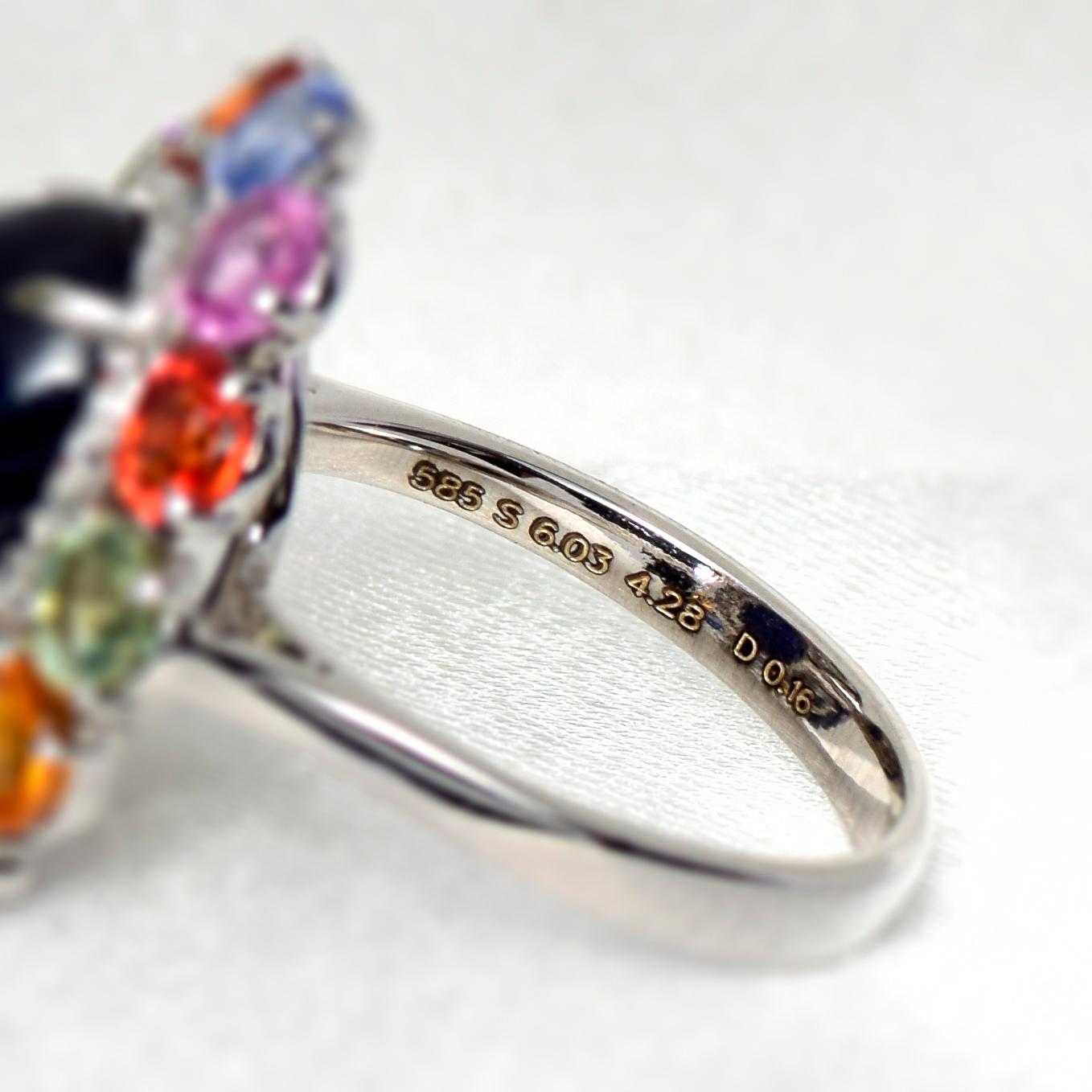 Women's *NRP*IGI 14k 10.47 Ctw Sapphires & Diamond Antique Art Deco Engagement Ring
