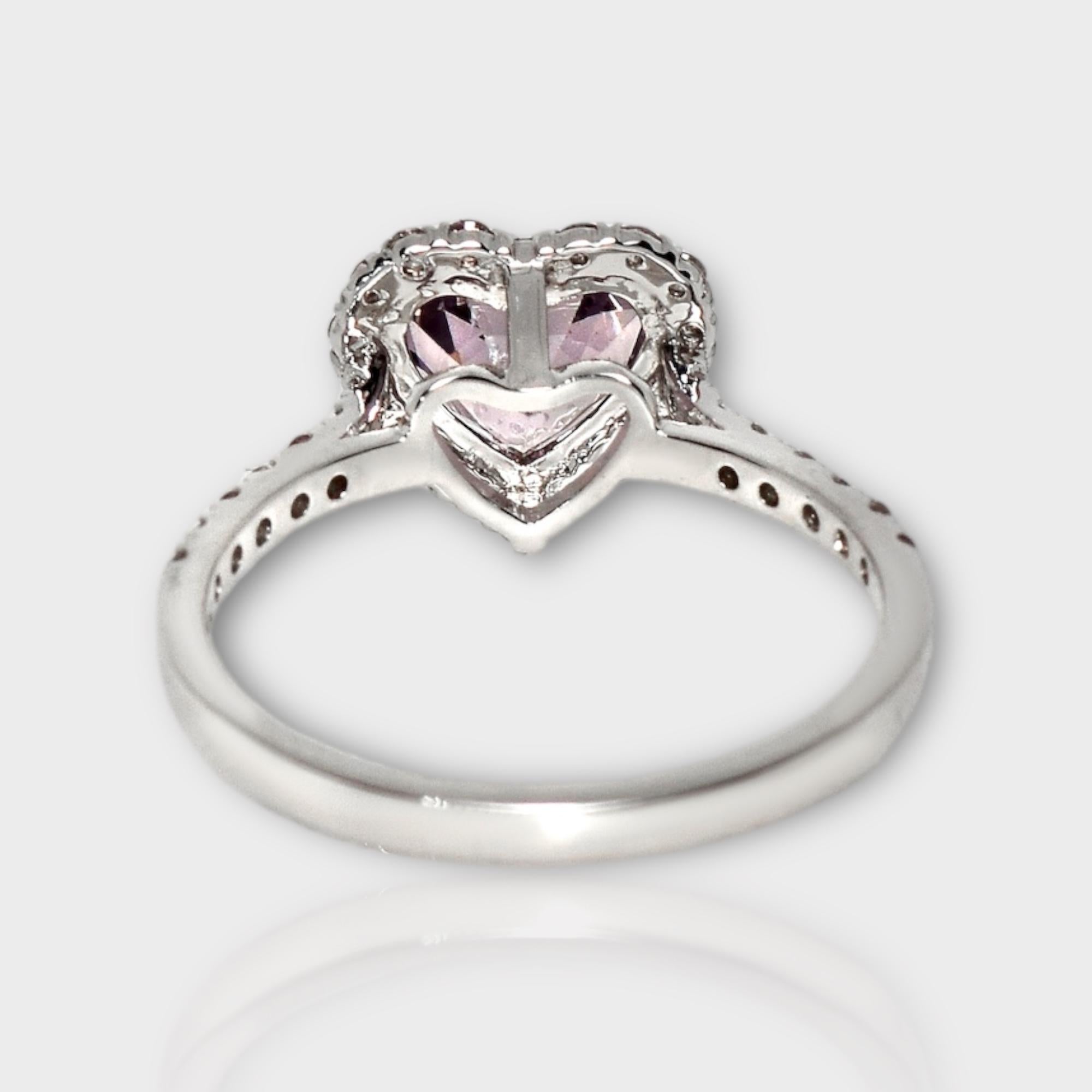 Women's IGI 14K 1.73 Ct Purple Spinel&Pink Diamonds Antique Engagement Ring