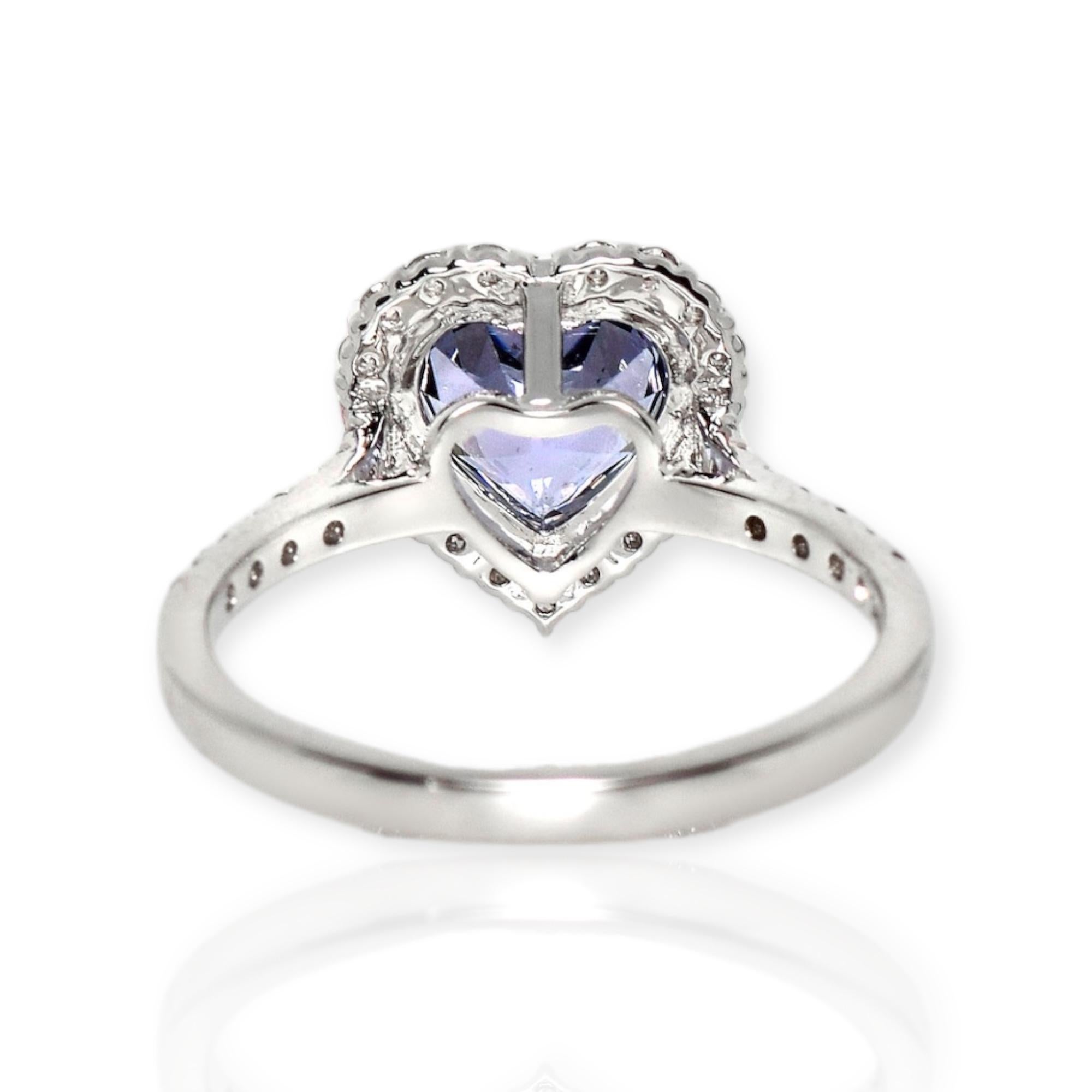 IGI 14K 1.88 Ct Purple Spinel&Pink Diamonds Antique Engagement Ring 1