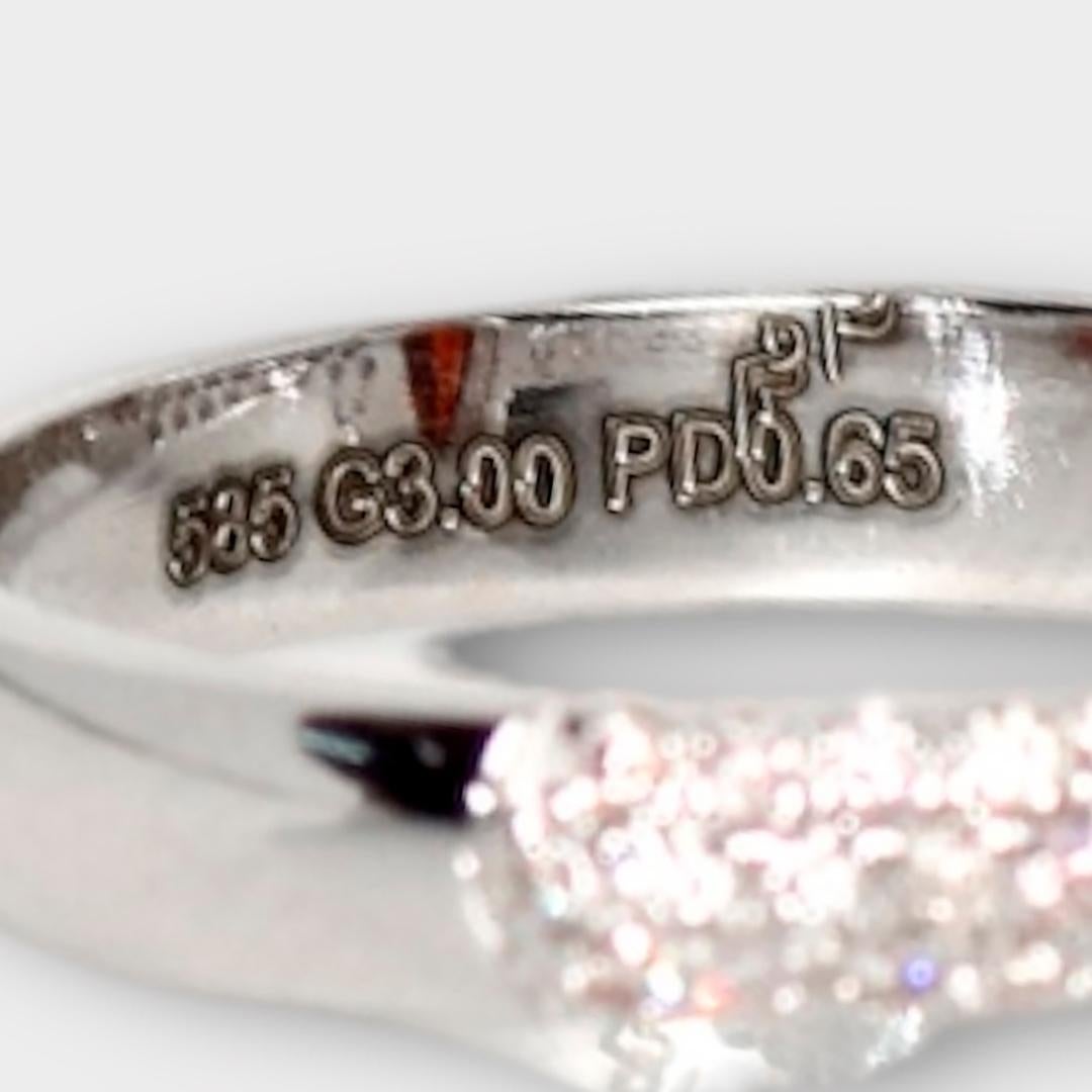 IGI 14K 3,00 Karat Roter Granat&Diamanten Antiker Verlobungsring im Art-déco-Stil 3
