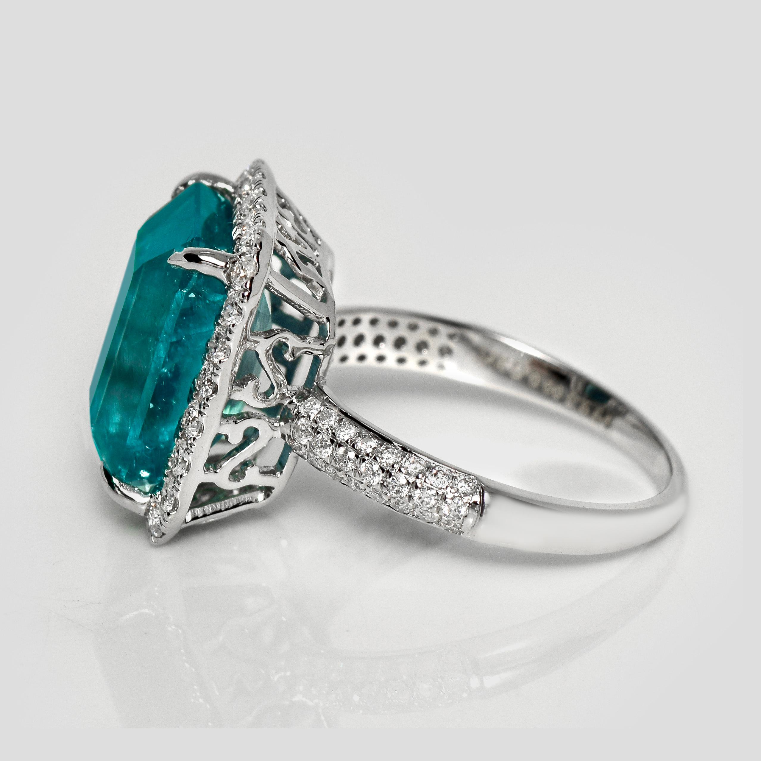 IGI 14K 6.64 Ct Sambia Smaragd&Diamanten Antiker Verlobungsring für Damen oder Herren im Angebot