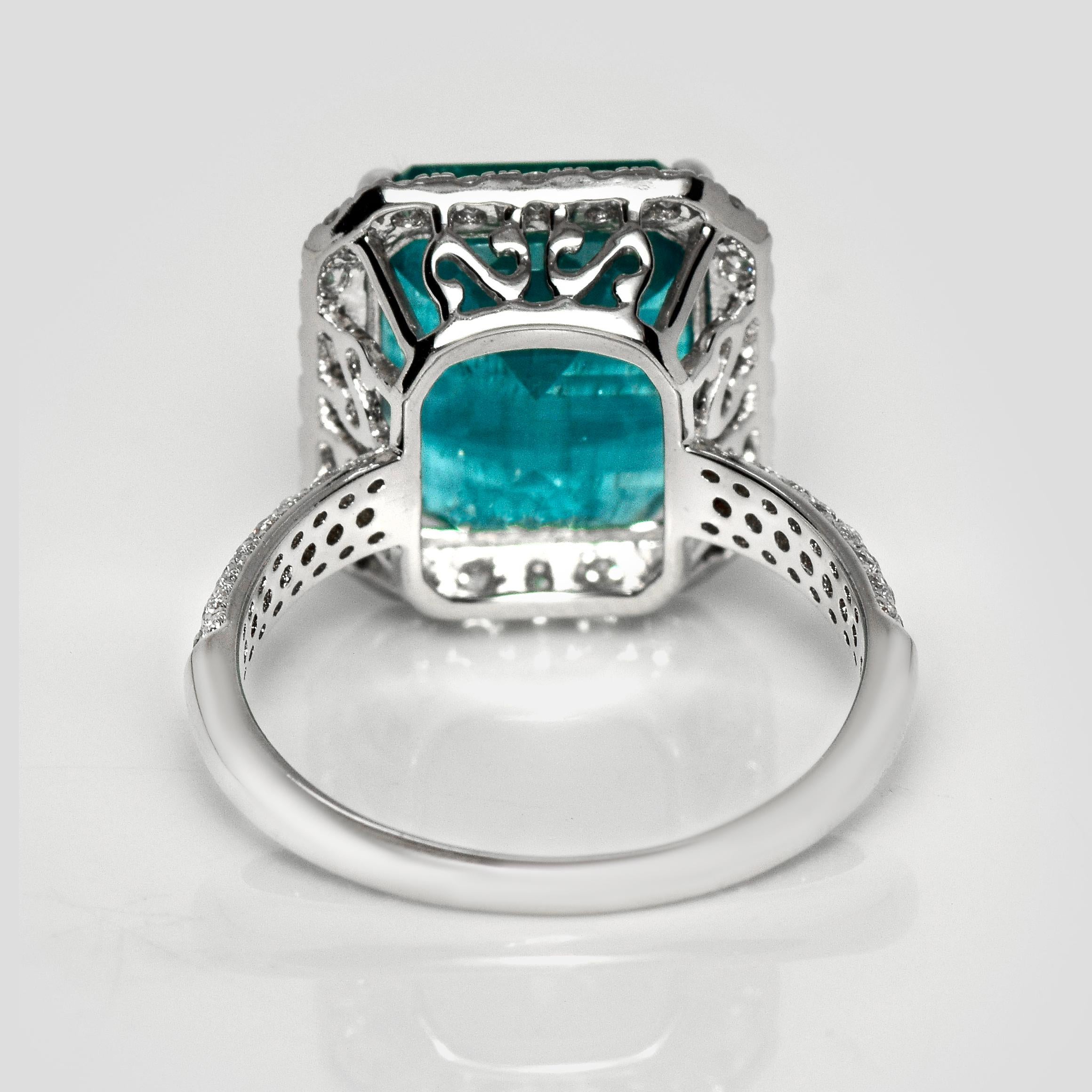 IGI 14K 6.64 Ct Sambia Smaragd&Diamanten Antiker Verlobungsring im Angebot 1