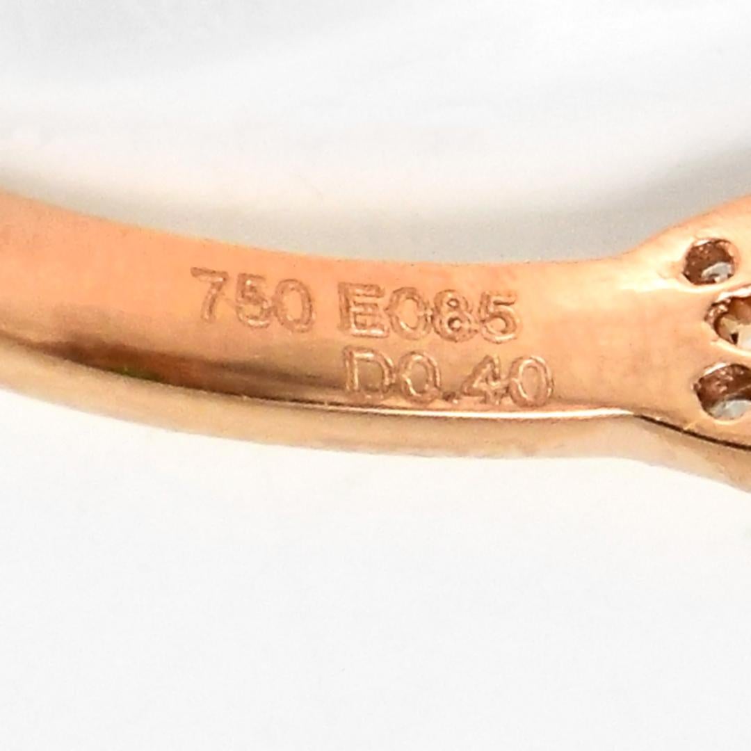 IGI 18K 0.85 Ct Zambia Vivid Green Emerald&Diamonds Art Deco Engagement Ring en vente 2