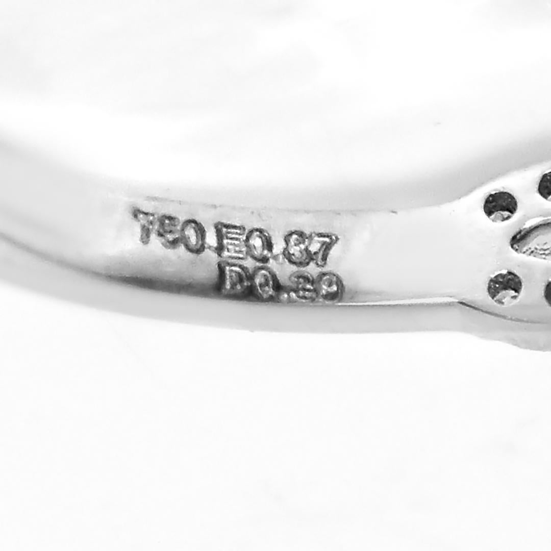 IGI 18K 0.87 Ct Zambia Emerald&Diamonds Art Deco Engagement Ring en vente 2