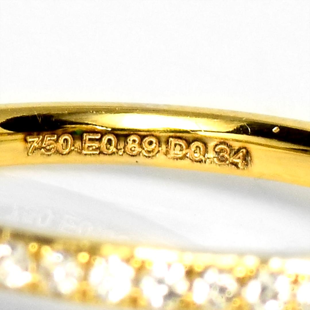 IGI 18K 0.89 ct Zambia Vivid Green Emerald&Diamonds Engagement Ring in vendita 2