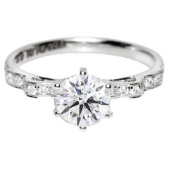 IGI 18K 1.00 Ct G SI2 Natural Diamond Antique Art Deco Engagement Ring