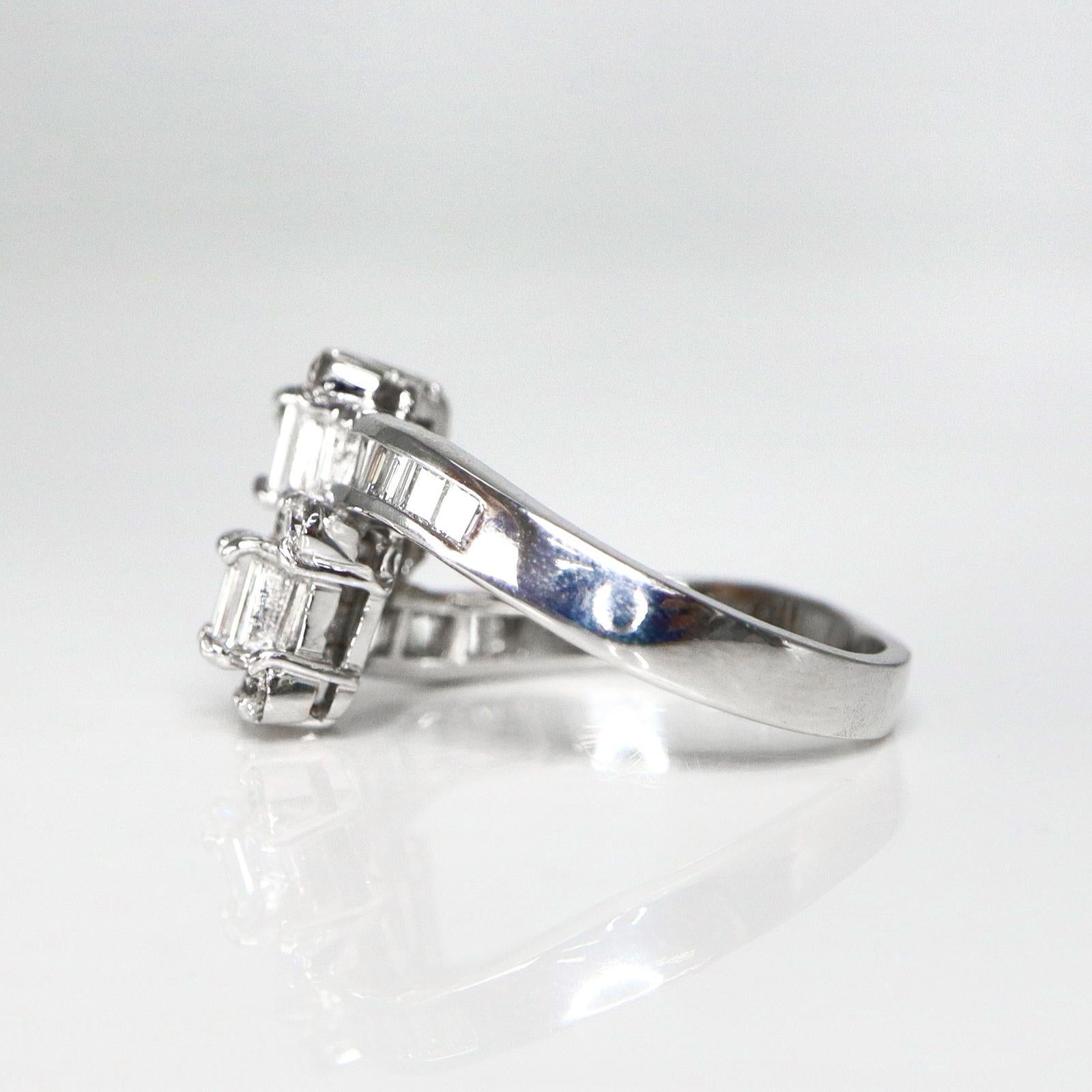 De las mujeres IGI 18K 1.13 Ct FG VS Diamante Natural Antiguo Anillo de Compromiso Art Decó en venta