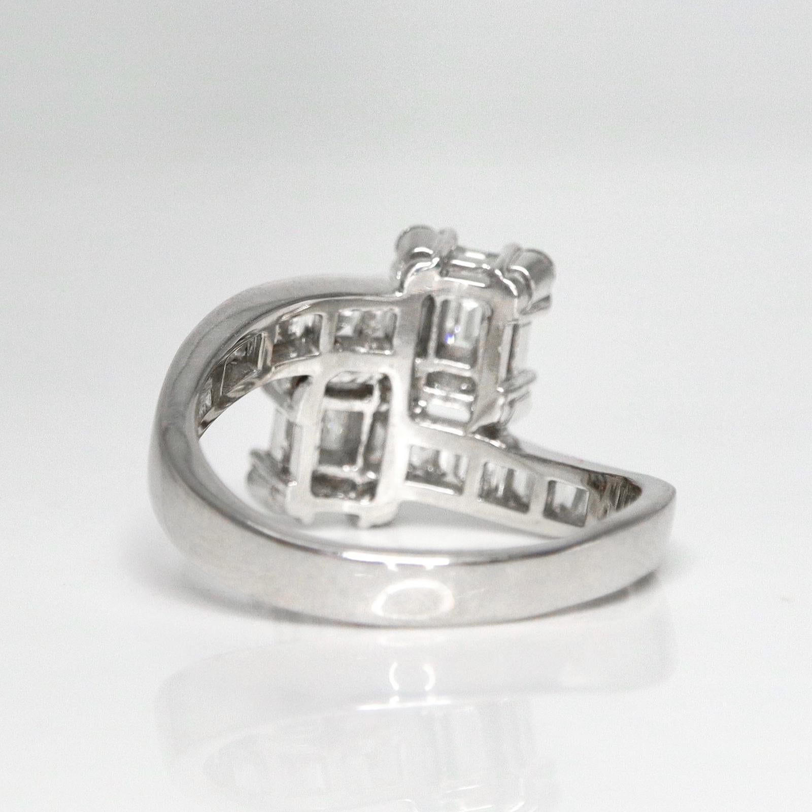 IGI 18K 1.13 Ct FG VS Diamante Natural Antiguo Anillo de Compromiso Art Decó en venta 1