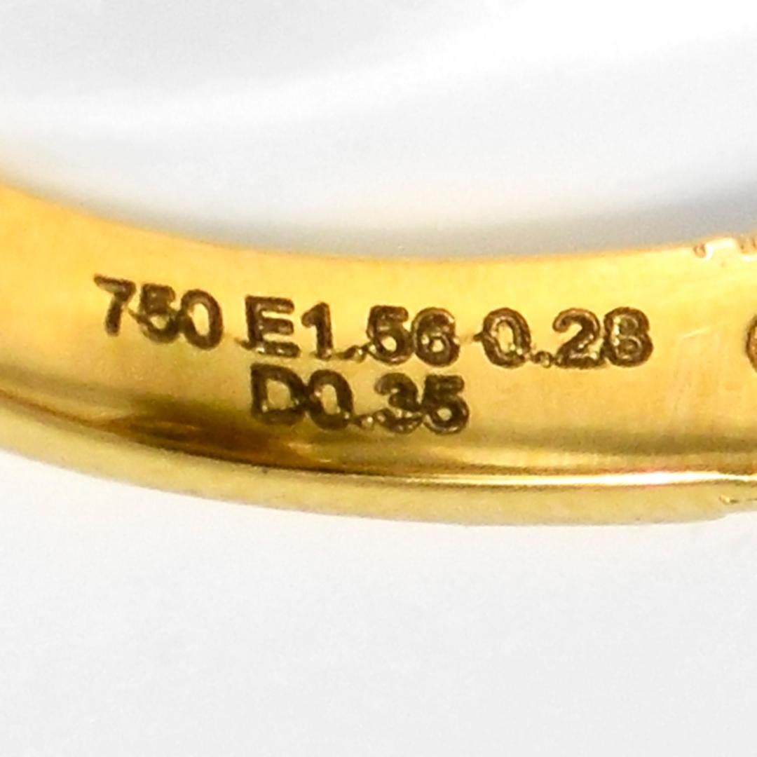 Anello di fidanzamento Art Deco IGI 18K 1,84 Ct Zambia Greene & Greene Diamonds in vendita 2